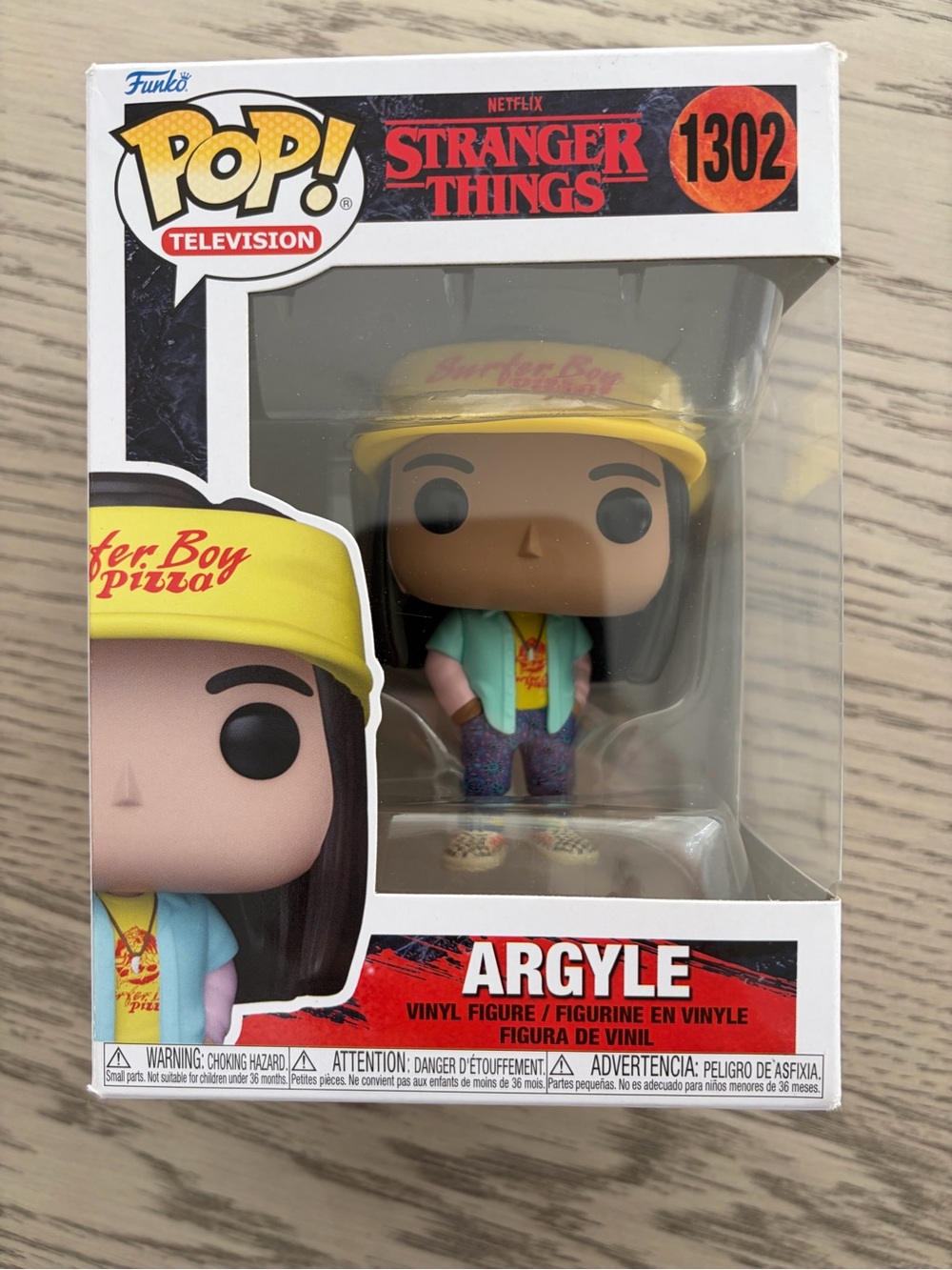 Funko Argyle Pop! Figure - Yellow Hat, Teal Shirt, Purple Pants